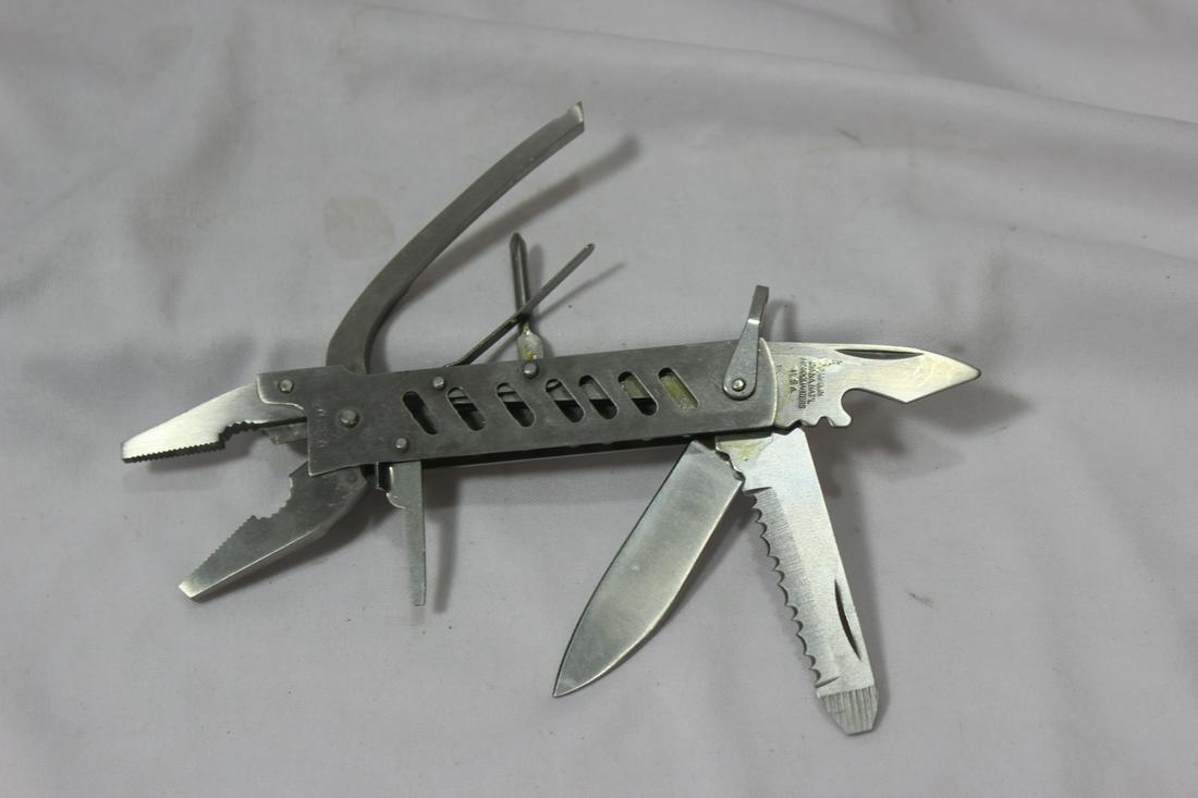 A Signed MAXAM Knife: Utility and plier - 5 3/4" long