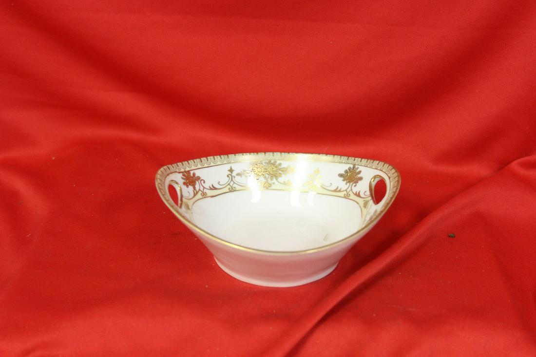 A Nippon Two Handle Bowl: 5 1/4" across