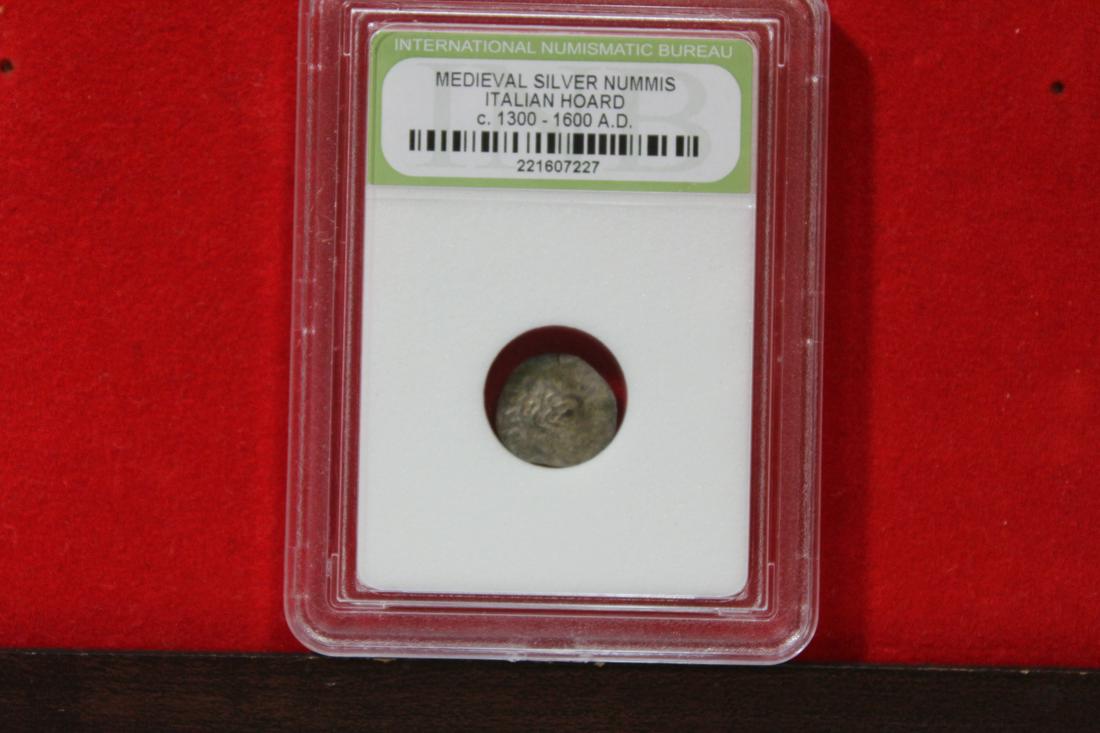 A Slabbed Medieval Silver Nummis: Italian Hoard - c.1300-1600 A.D.