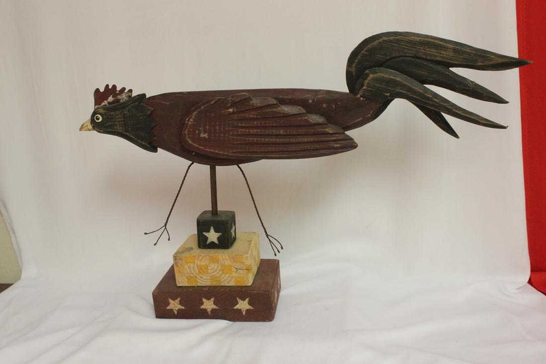 A Chicken Folk Art: 19" wide
