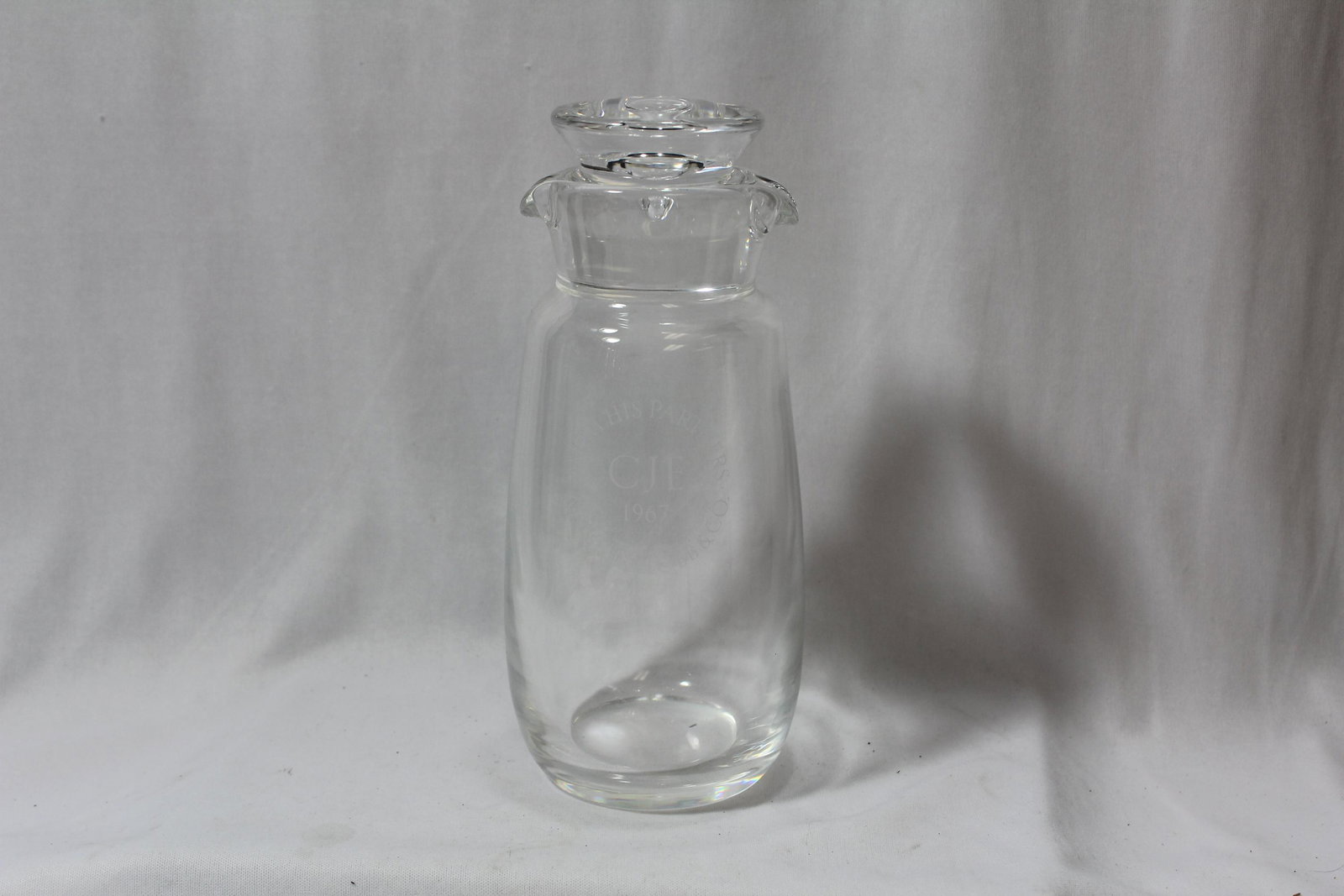 A Signed Steuben Container: 8 1/2" tall - rare form