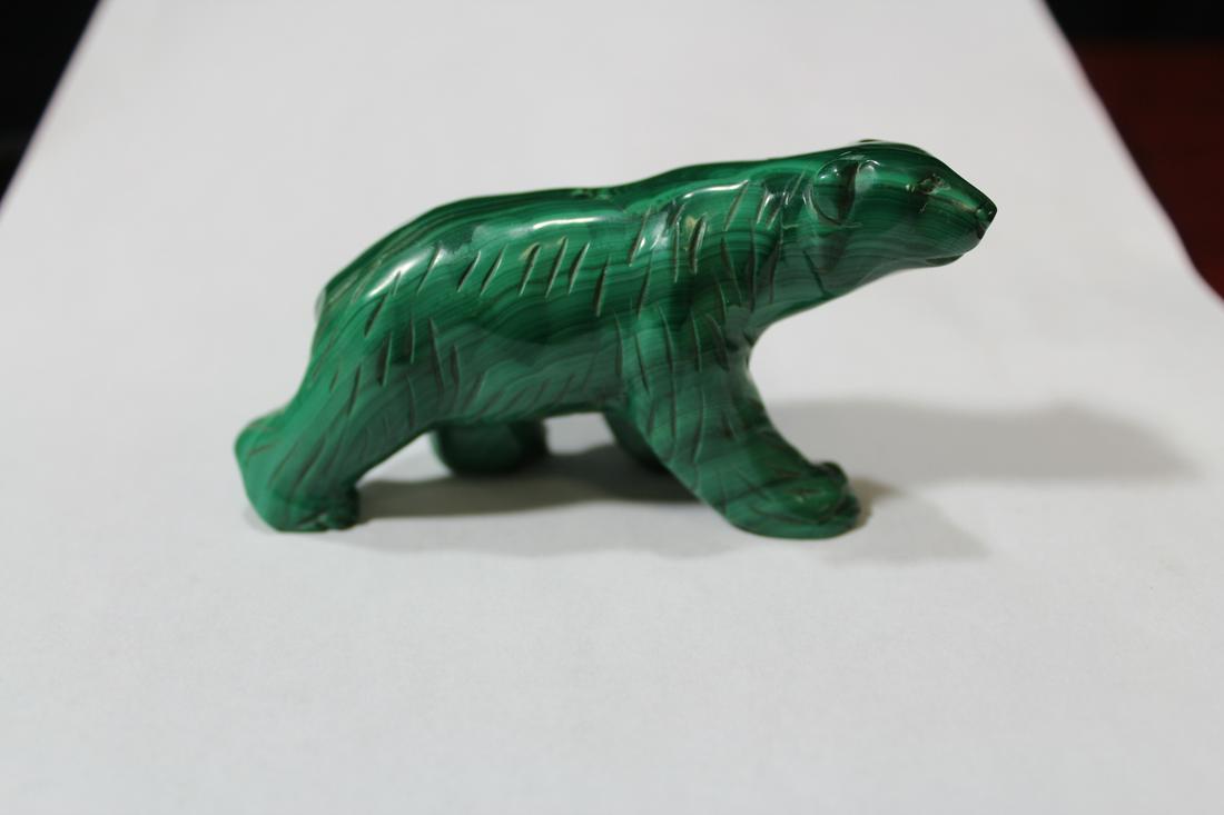 A Malachite Bear: 3 5/8" long