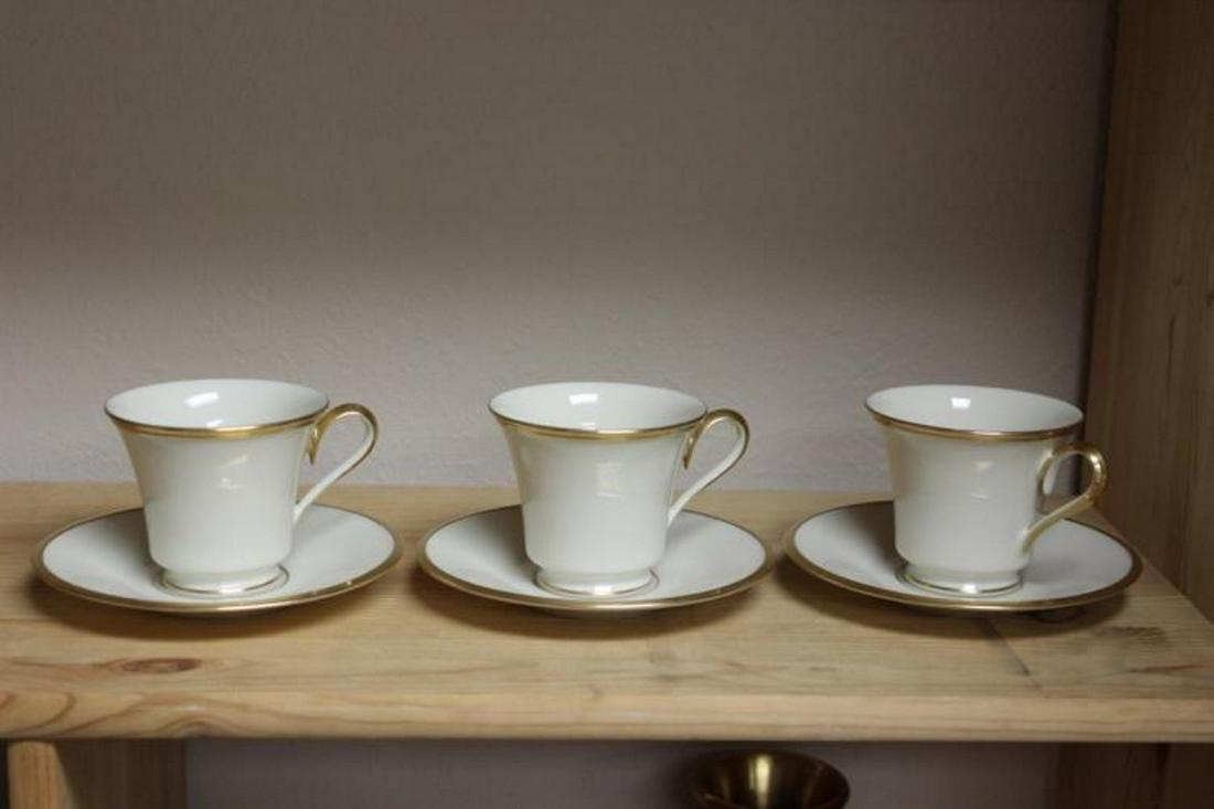 A Lot of 3 Lenox Eternal Pattern Cup and Saucer: as shown