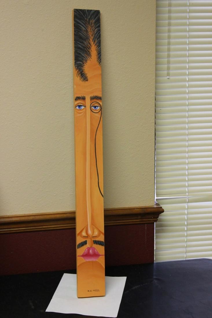 "Paddle People" Pop Art Wood Panel by Moran: 3 feet wall art