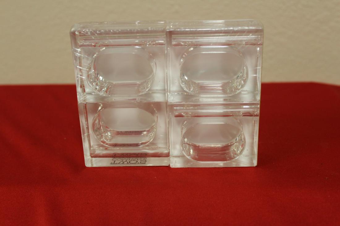 Lot of 4 Napkin Rings: as shown - still in box