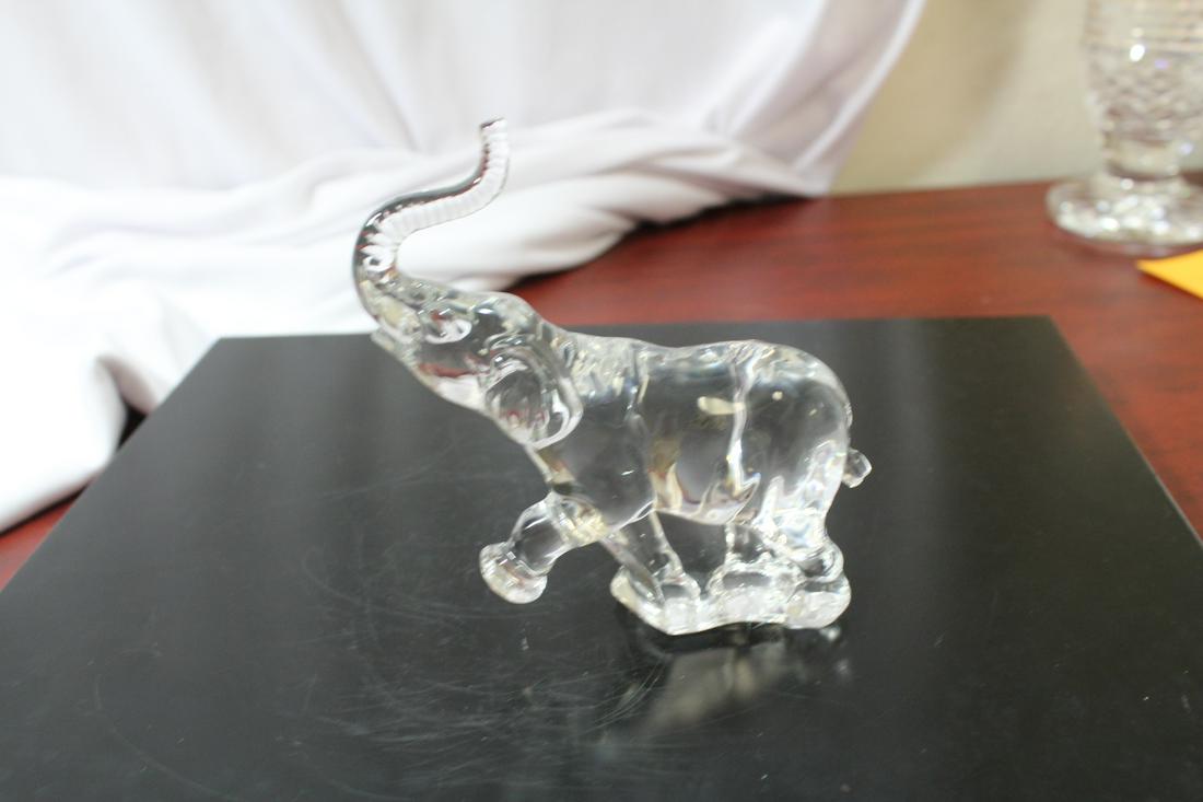 A Lenox Rock Crystal Elephant: 4" tall