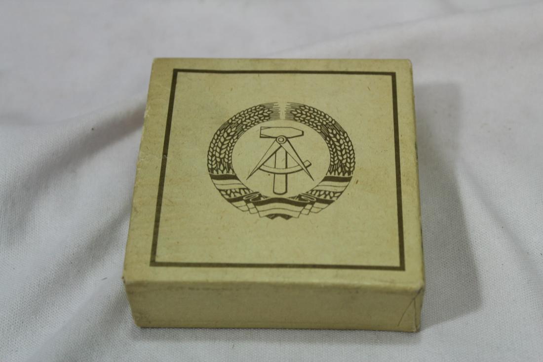 A Small East German Hardcover Book: inside a case - rare book