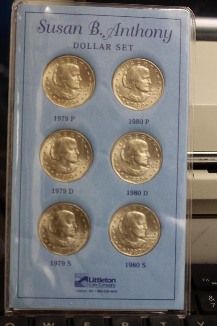 A Susan B. Anthony Coin Set: as shown