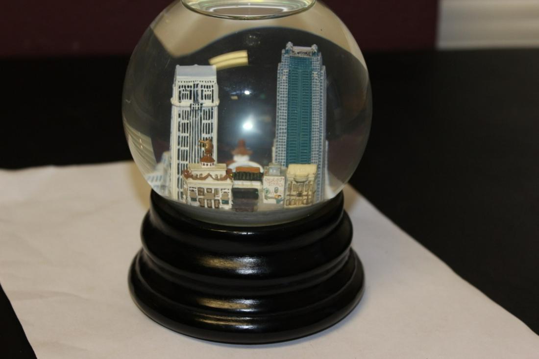 A Saks Fifth Avenue Musical Globe: 6 1/4 inches tall