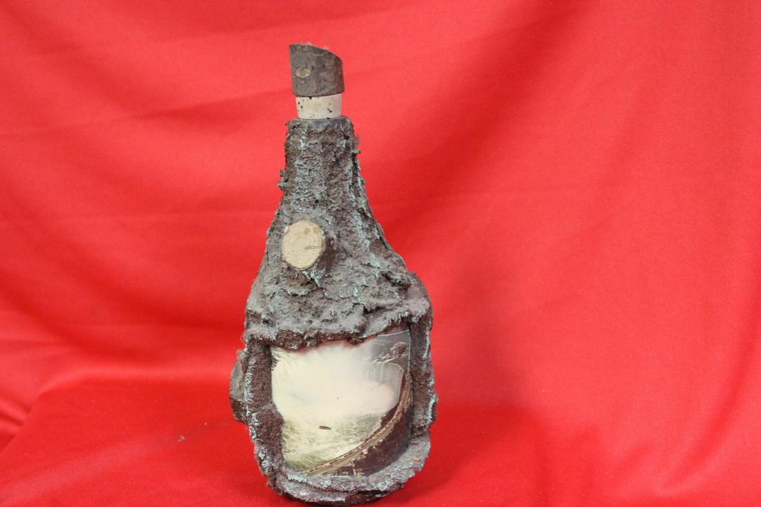 Vintage Vine Bottle: approximately 8 inches tall