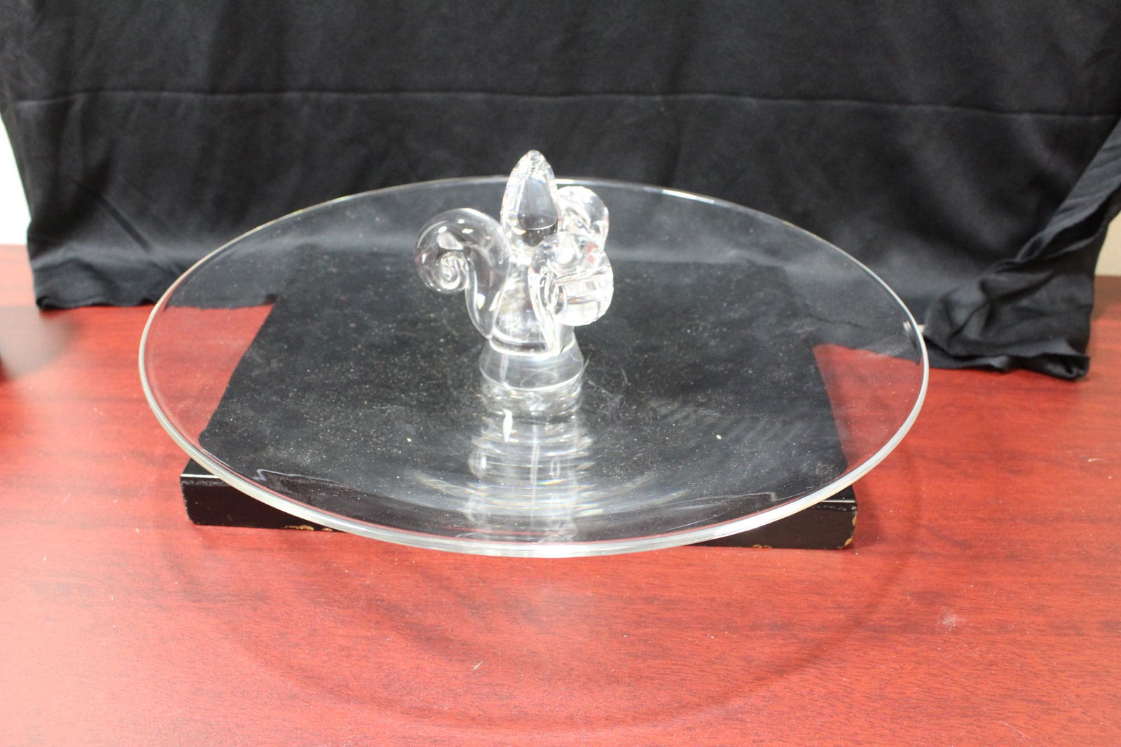 A Signed Steuben Serving Plate: 12" across