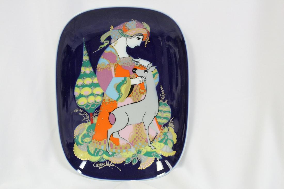 Rosenthal Studio Line 1001 Night Tales Plate: by Bjorn Wiinbald - 9" across