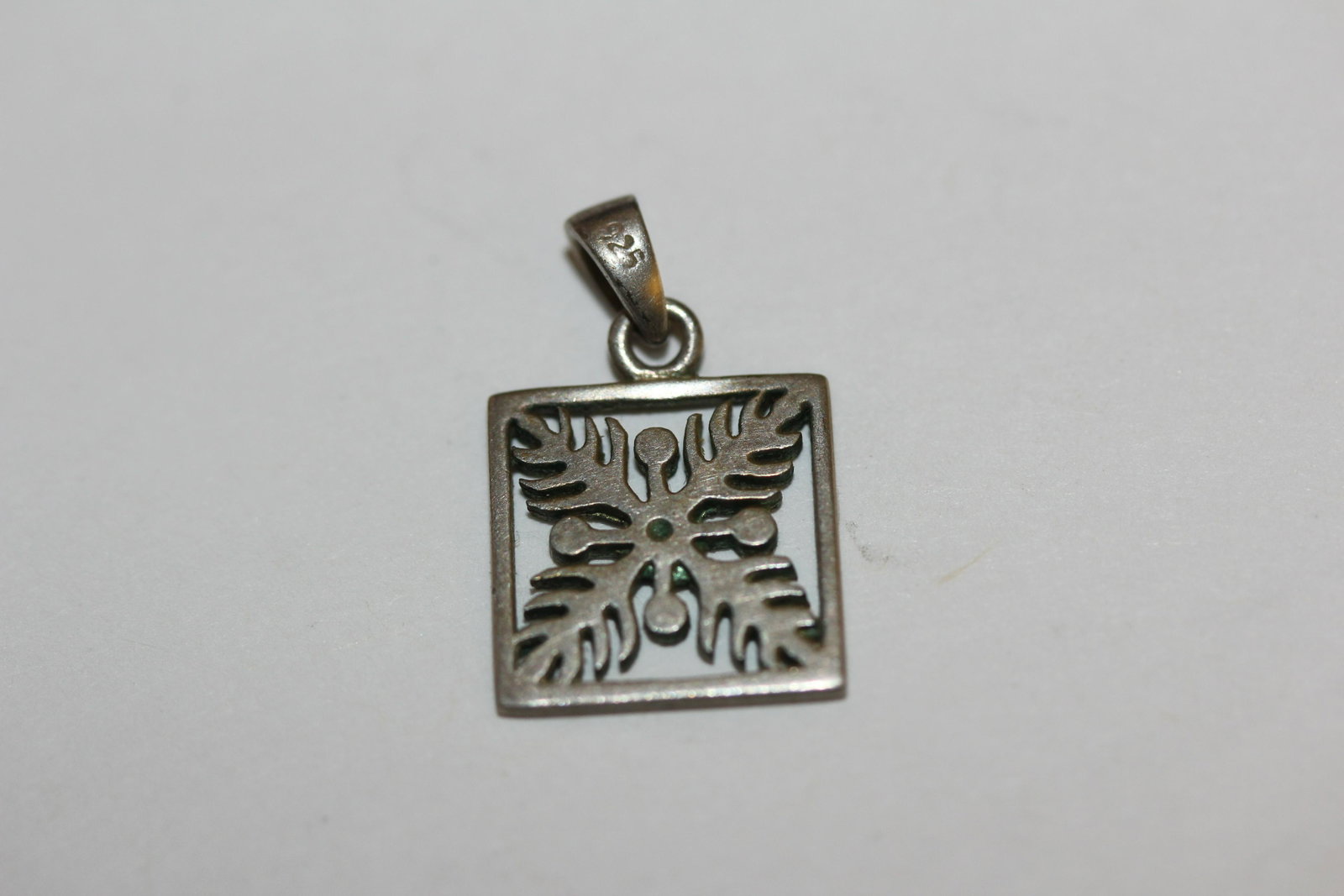 A Sterling Charm - A Snowflake: marked as shown