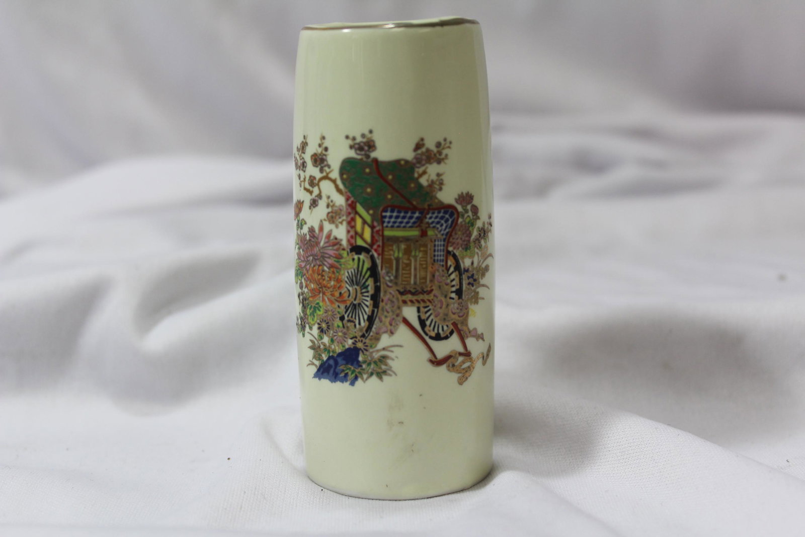 A Japanese Toothpick Holder: 3 3/4" tall