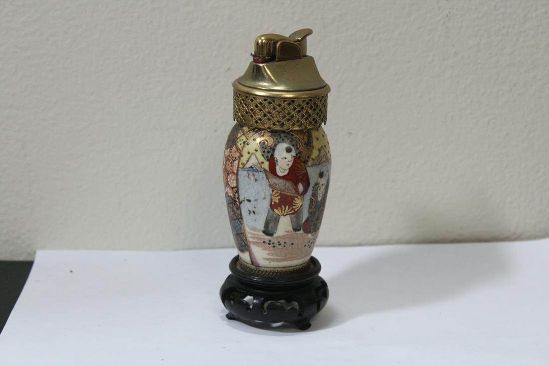 A Vintage Satsuma Lighter