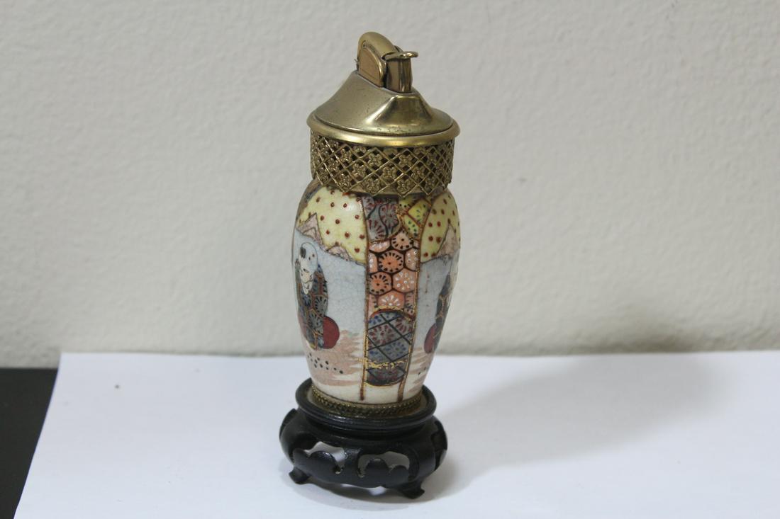 A Vintage Satsuma Lighter
