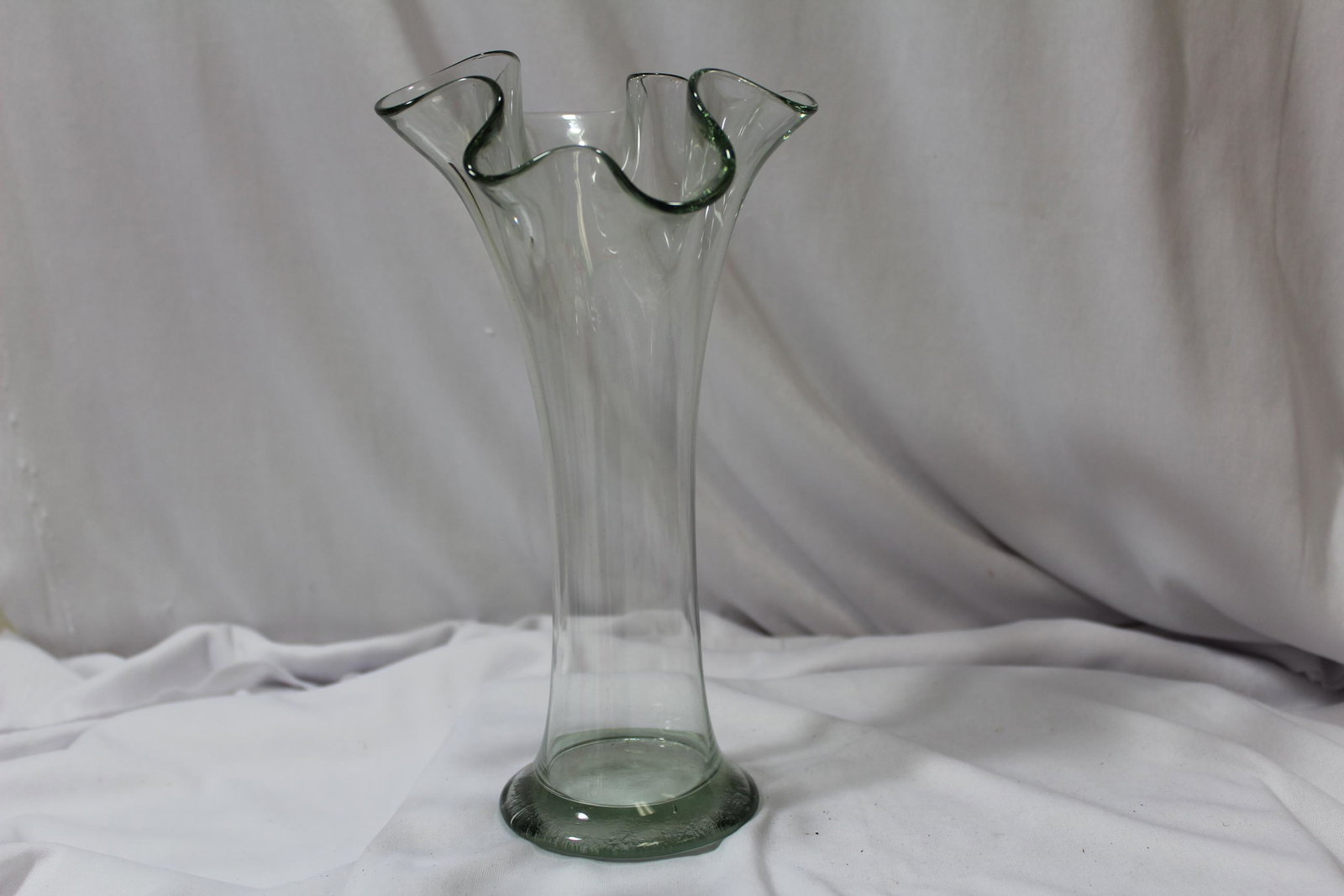 A Foliated Vase: 9 1/8" tall