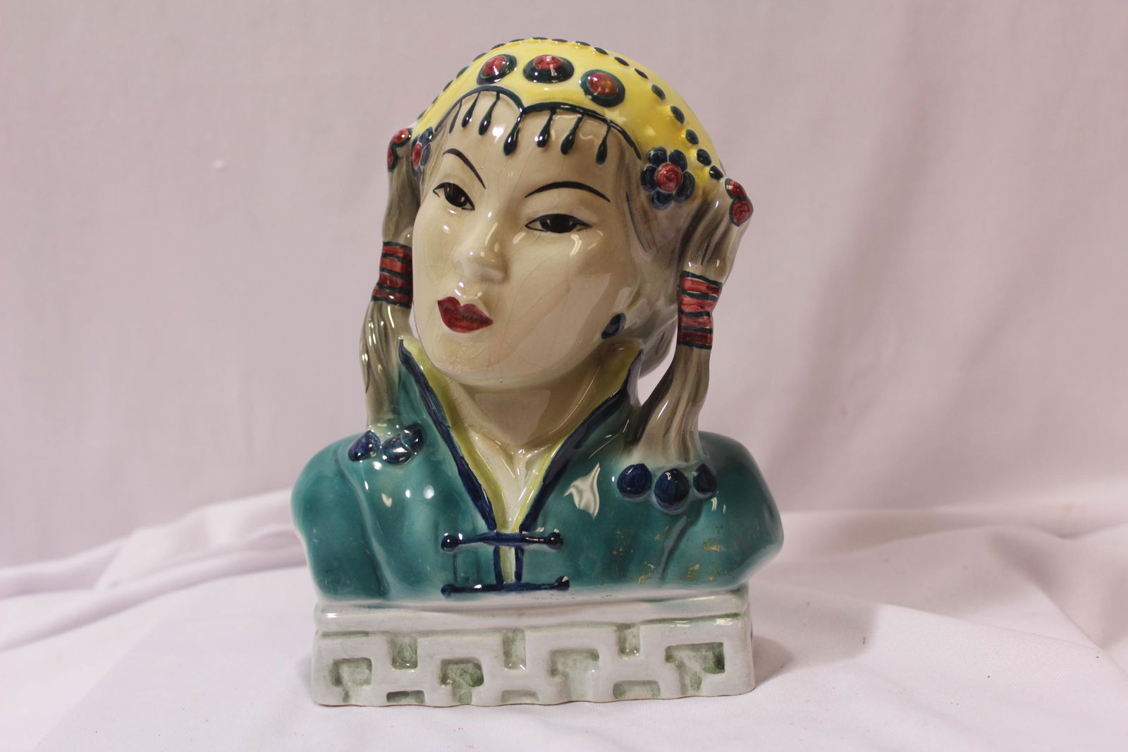 A Goldscheider Everlast Ceramic Bust: 7" tall