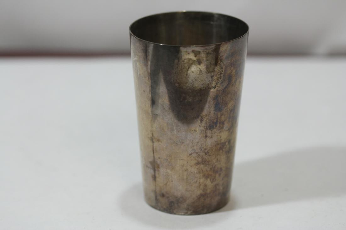 A Sterling Cup: most likely Chinese export - 3 1/8" tall