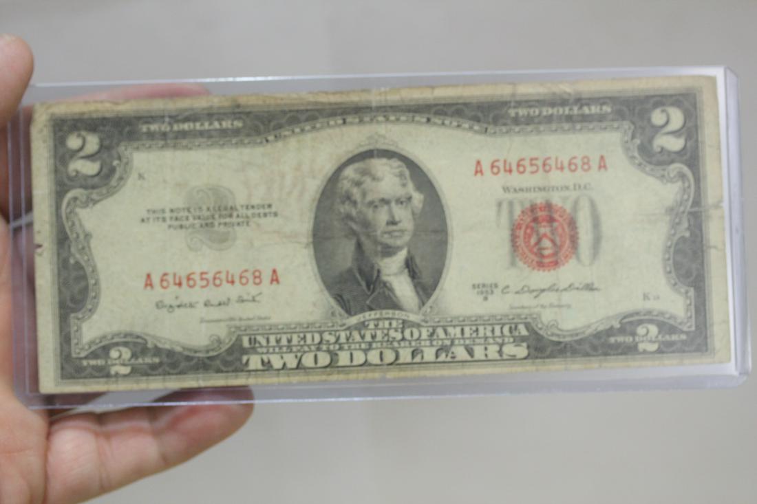 A 1953 Two Dollar Note: as shown