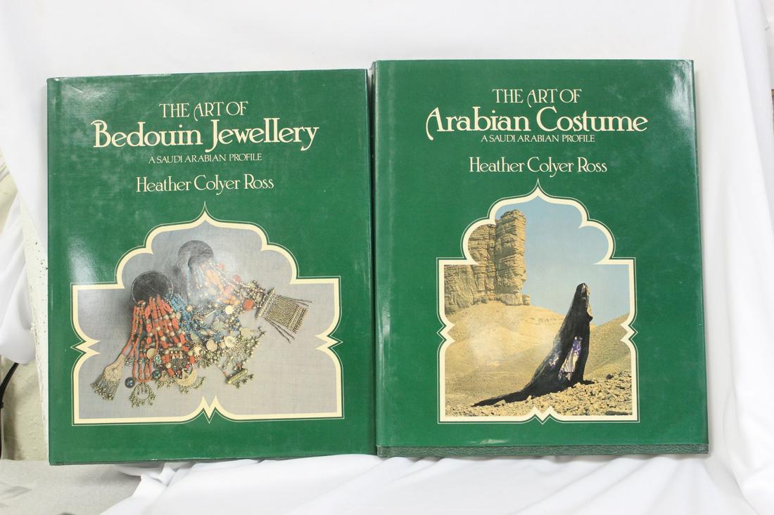 The Art of Arabian Costume: publish date= 1981 - first edition - set of two books, both author signed - rare