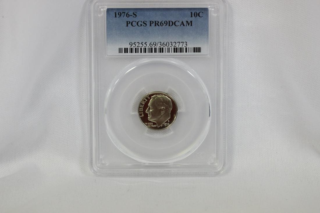 A PCGS Graded 1976-S Roosevelt Dime: PR69 DCAM