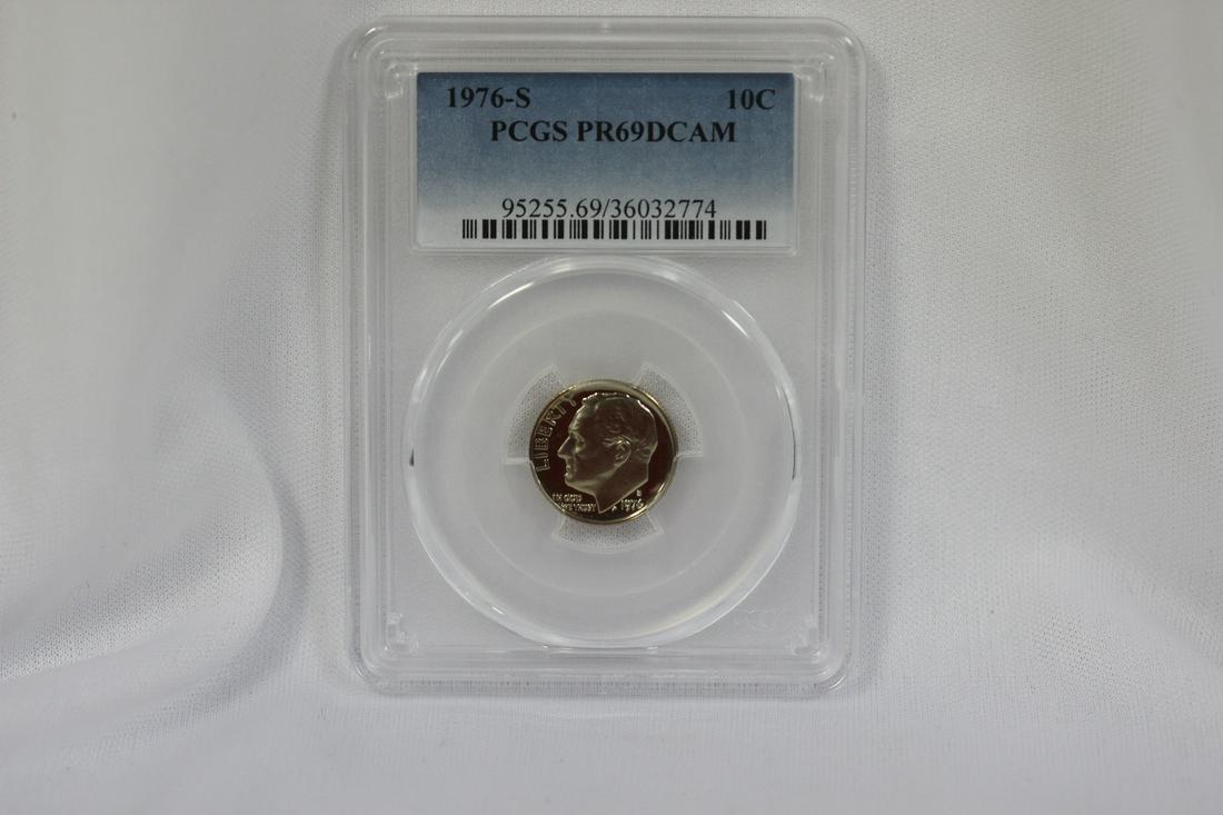 A PCGS Graded 1976-S Roosevelt Dime: PR69 DCAM