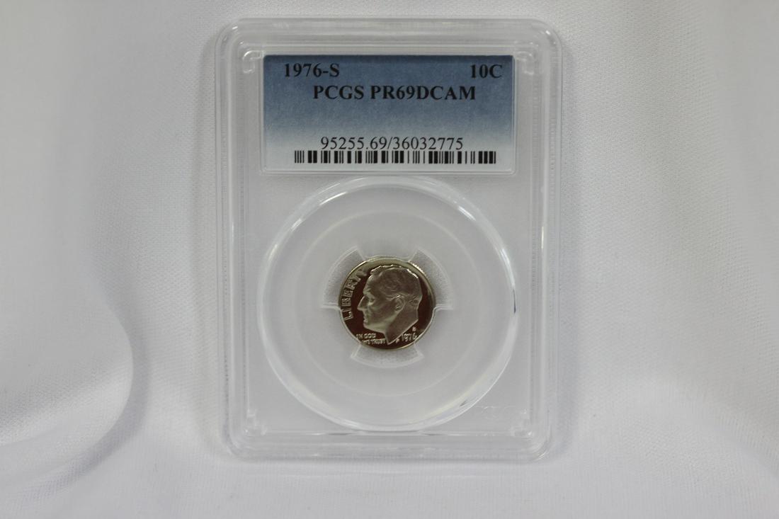 A PCGS Graded 1976-S Roosevelt Dime: PR69 DCAM