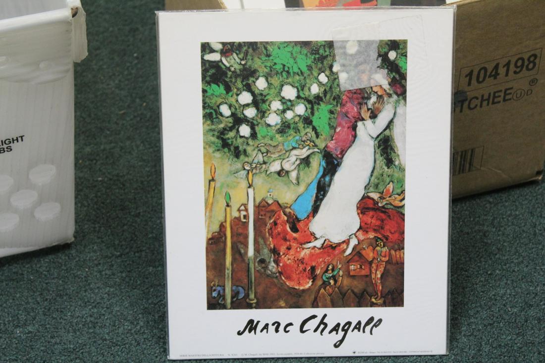 A Marc Chagall Print: Still sealed - 9 1/2" x 11 3/4"