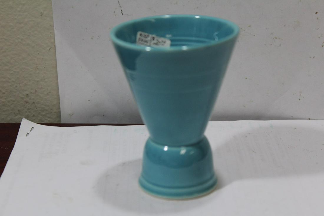 A Vintage Fiesta Harlequin Egg Cup: mid century modern - 2 3/4" tall