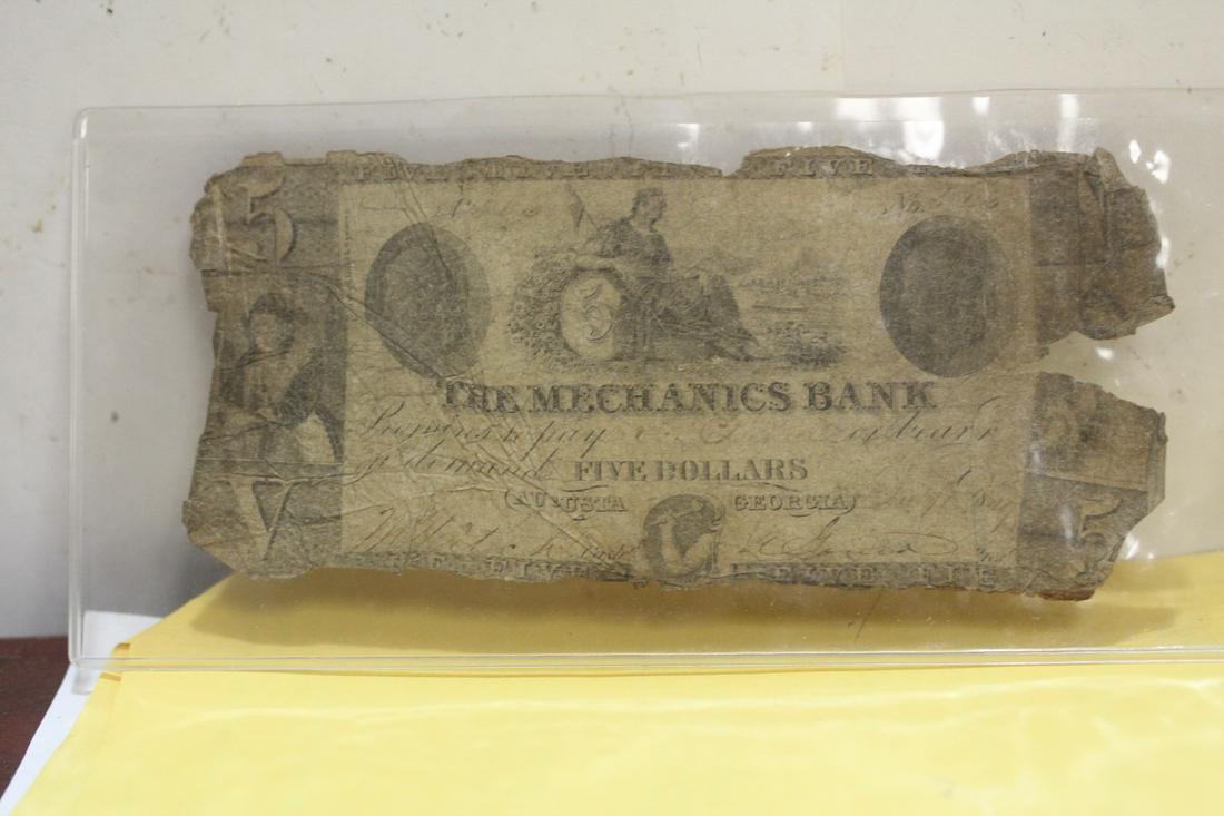 The Mechanics Bank Five Dollar Note: Georgia