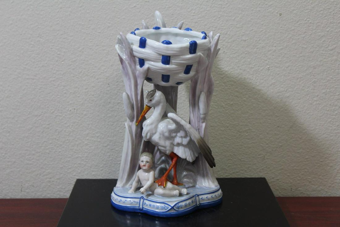 A Signed KPM Planter: 9 1/4" tall