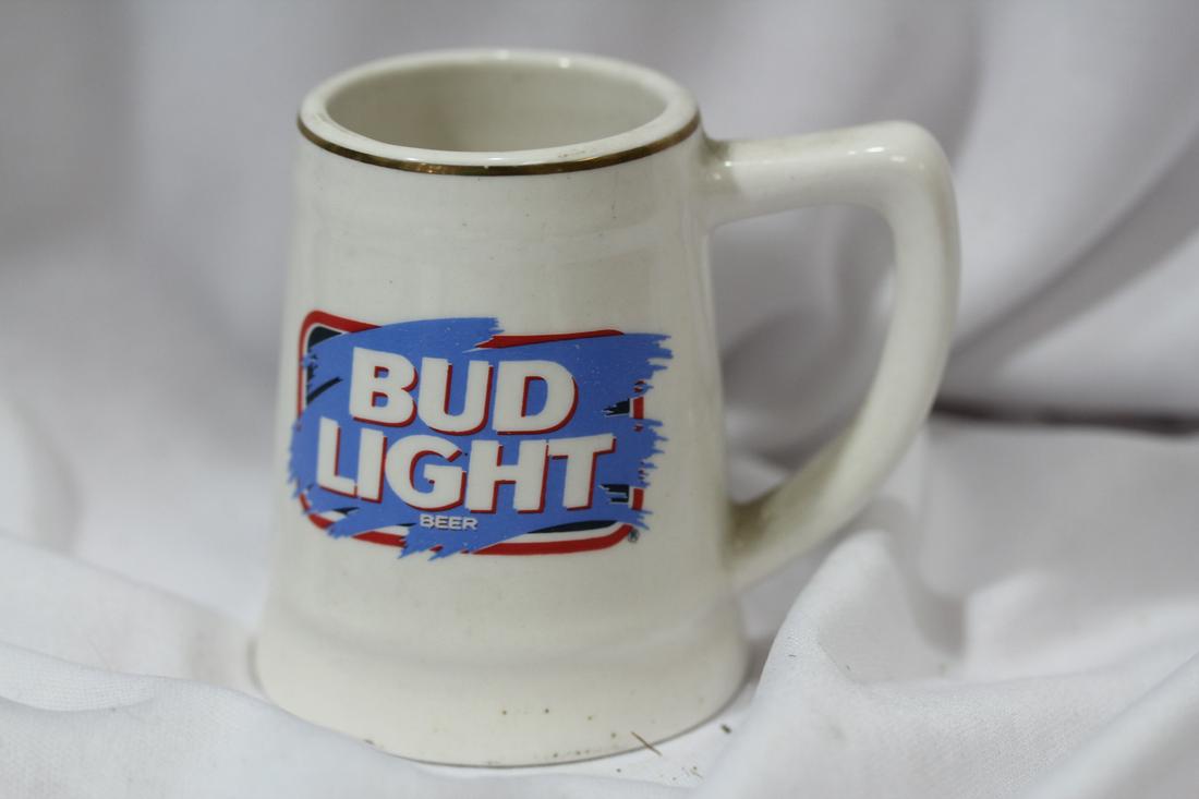A Small Bud Light Cup: 2 3/4" tall