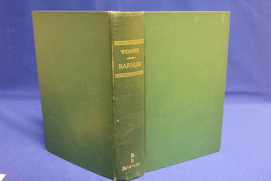 Hardcover Book: Barnum by M.R. Werner: as shown