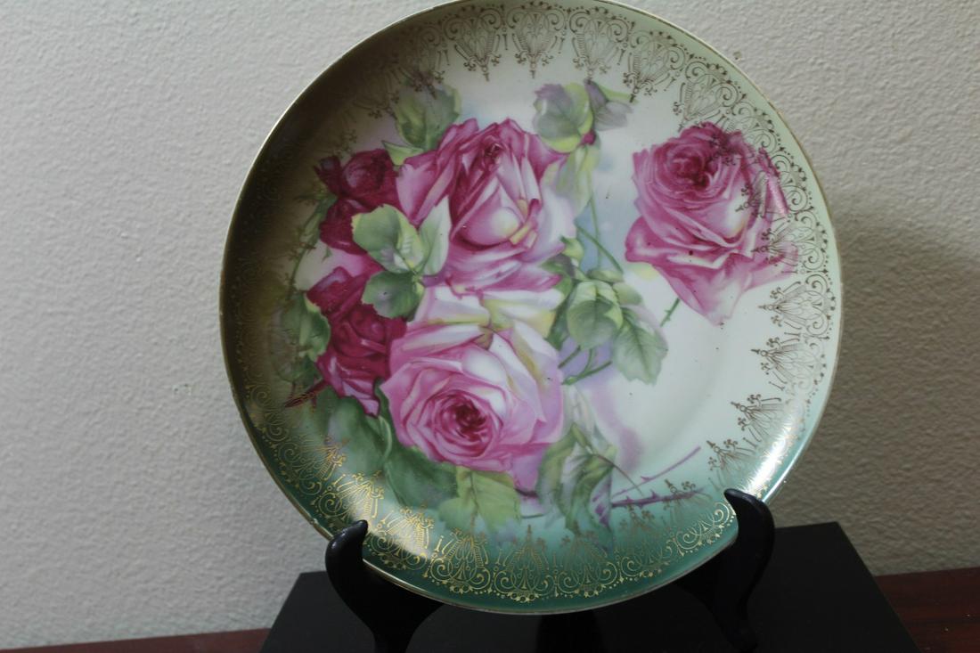 A Handpainted Bavarian Plate: Z&S Company - possibly Limoge - 9 5/8" in diameter