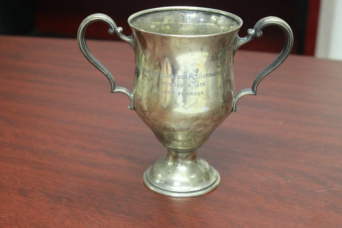 A Tiffany and Company Golf Trophy: 7.6oz - 5 1/2" tall