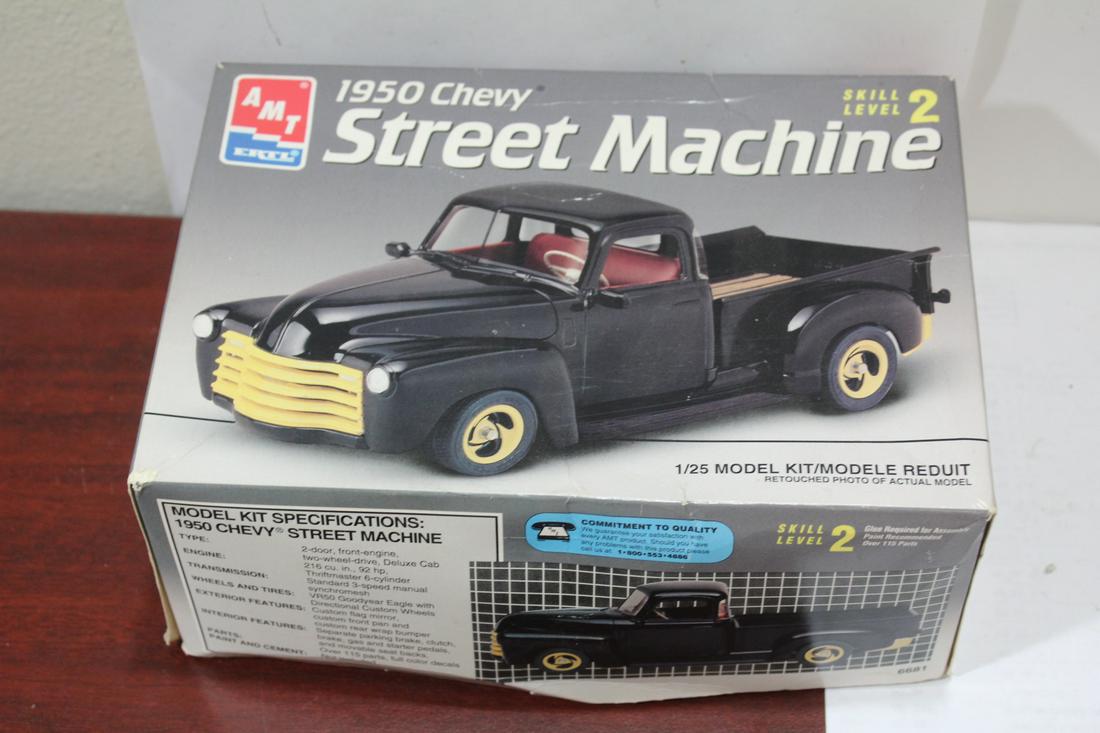 An AMT 1950 Chevy Street Machine Model Car Kit: as shown on photos