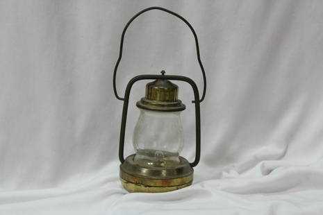 A Lantern: 8 1/2" tall overall - do not know if it works or not