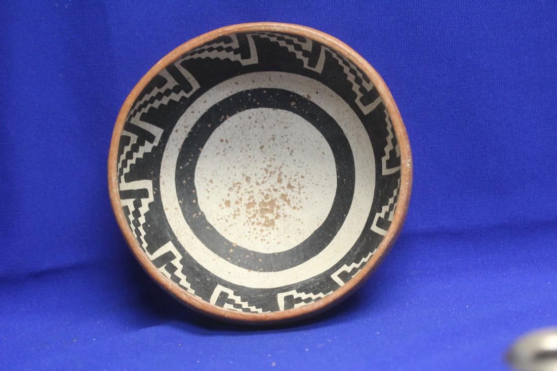 Gila Polychrome Antique Bowl: Native American - approximately 6 inches in diameter