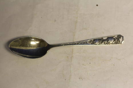 Miami, Florida Sterling Spoon: 4 3/4" across