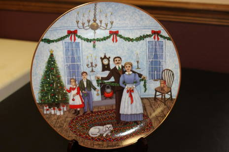 Collectors Plate By Joan Landis: Boxed with COA - 9 1/2 inches in diameter - plate holder is not included