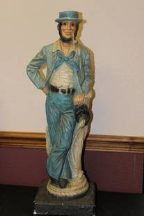 A Signed? Chalk Statue: 25" tall