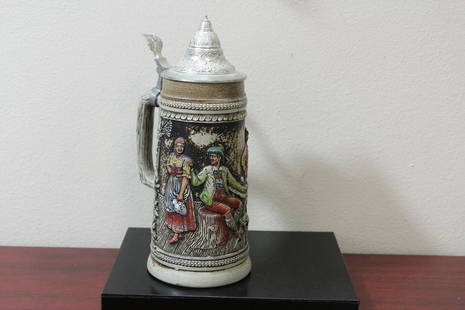 A German Stein: 11 1/2" tall