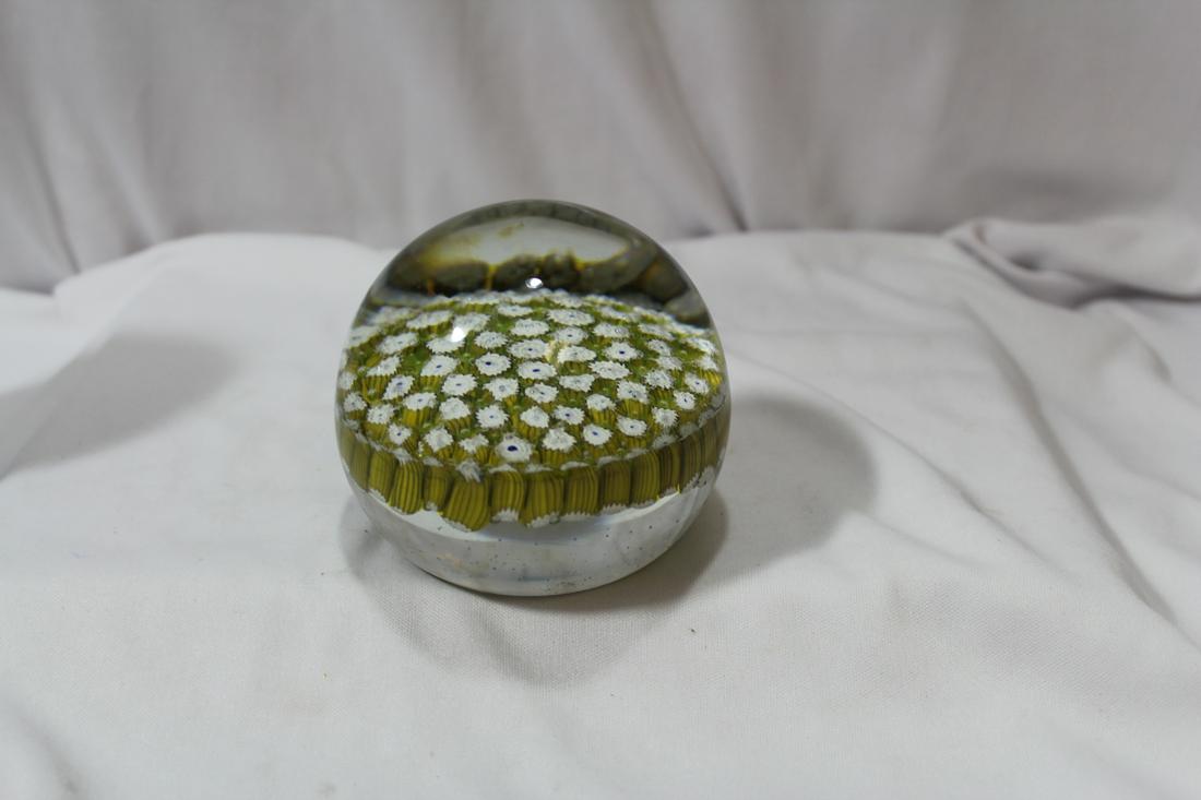 An Art Glass Paperweight: Label Murano Barovier and Toso - 3" across