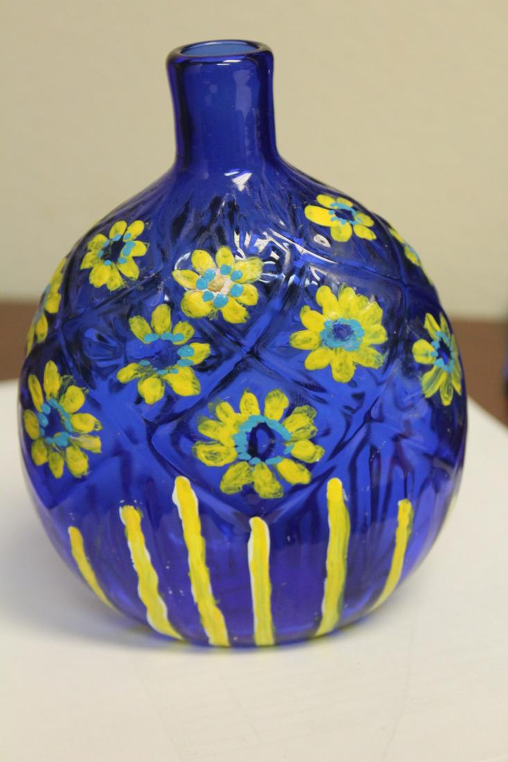 A Pairpoint Bottle: Metropolitan Museum of Art - Museum of Modern Art - most likely Pairpont - 5 3/4" tall