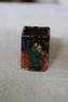 Antique Japanese Pottery Sumida Gawa Square Vase