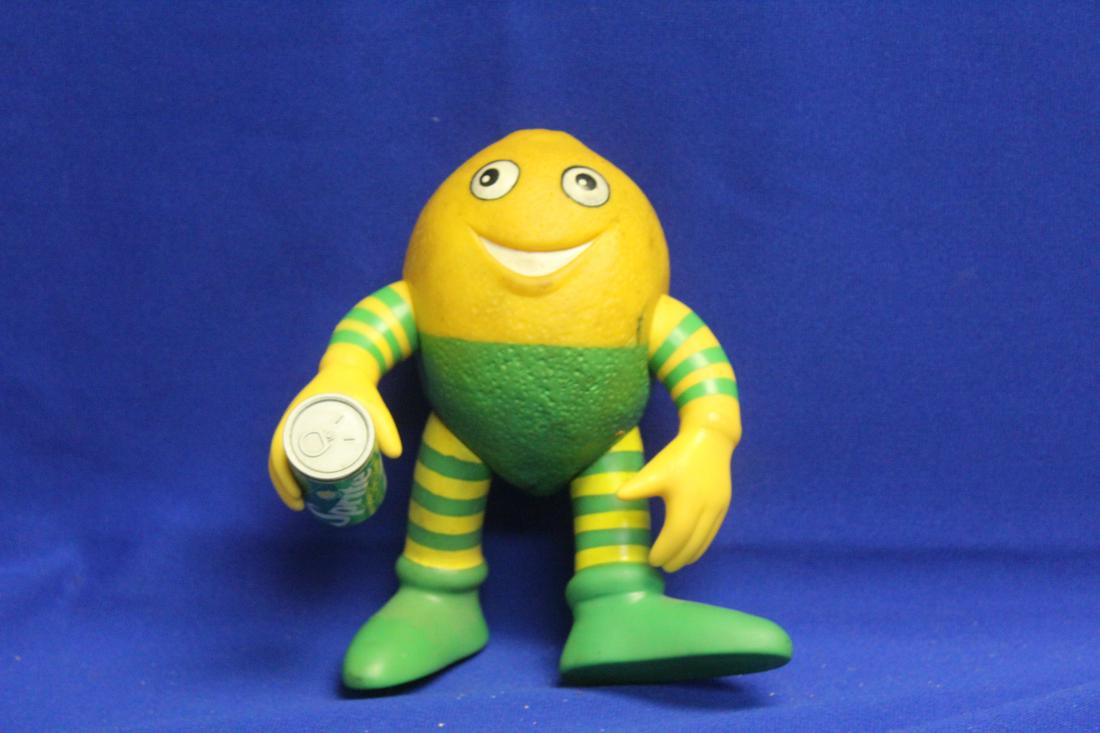 A Sprite Lemon Lime Rubber Man: 7 1/2" tall