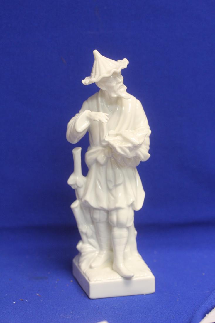 Fitz and Floyd Blanc de Chine Fisherman: 1976 - 8 1/2" tall