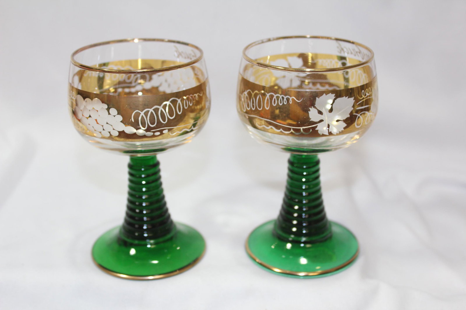 Lot Of Two Goblets: 4 1/2" tall