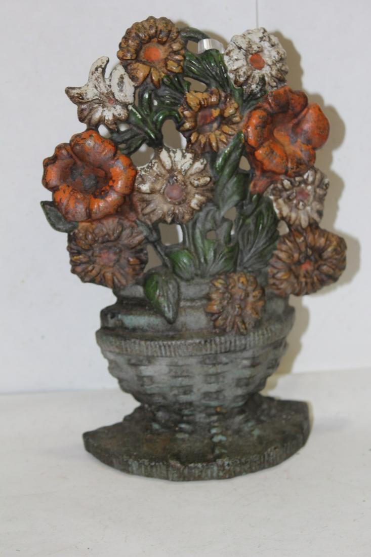 Hubley Cast Iron Door Stopper: 1920's - 9 1/2" tall